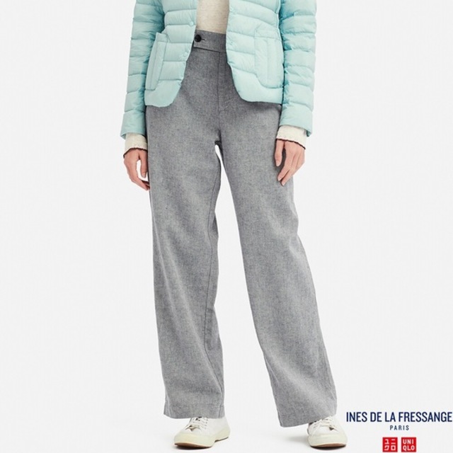 リネンコットンワイドパンツ