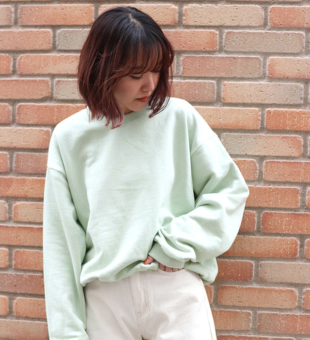 無地コンパクトトレーナー