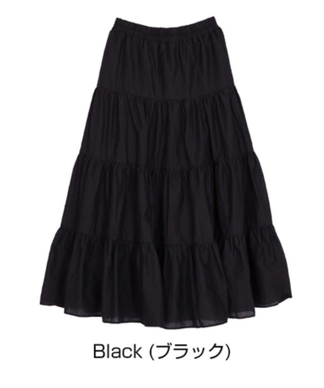 コットンティアードスカート