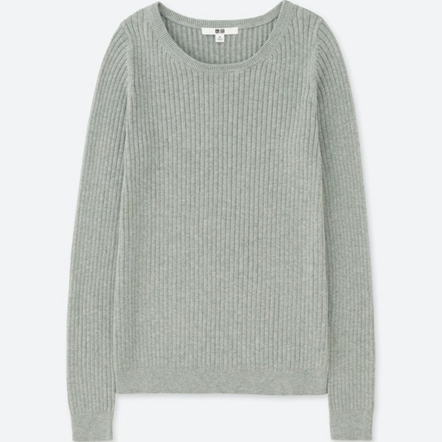 コットンカシミヤリブセーター