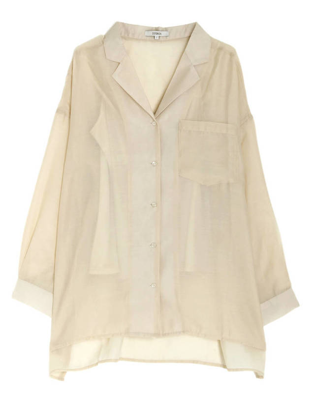 シアーオーバーシャツ