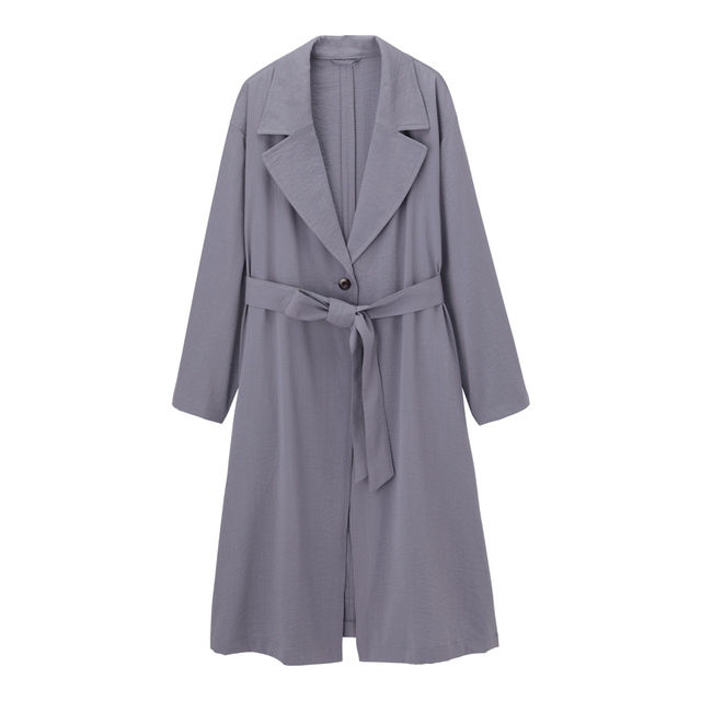 ベルテッドロングコート