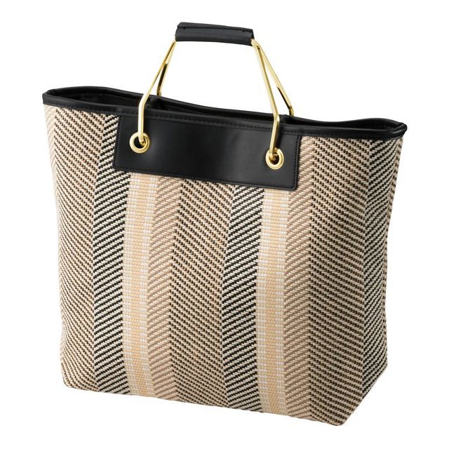 メタルハンドルトートバッグ