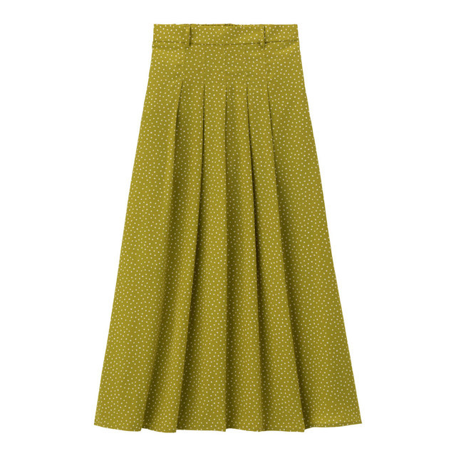 プリントフレアロングスカート