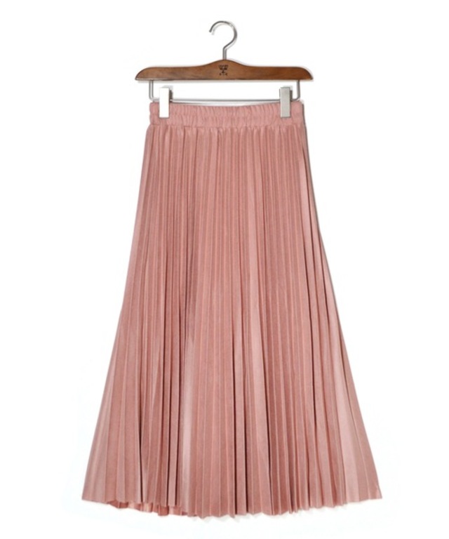 【WEB限定】エコスエード プリーツ スカート