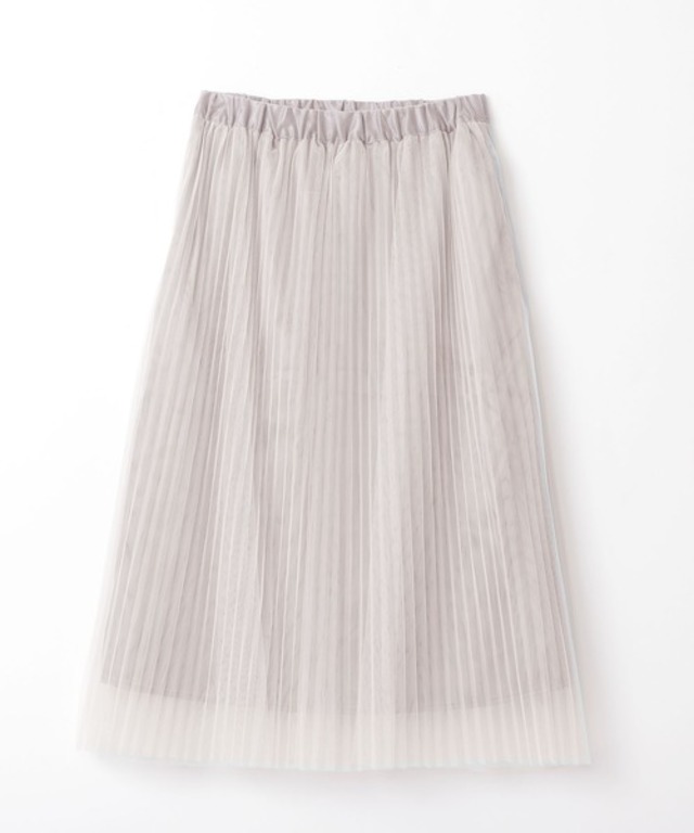 【ポケット付き】着丈選べる！チュールプリーツスカート