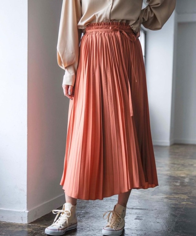 【WEB限定】アシメランダムプリーツスカート