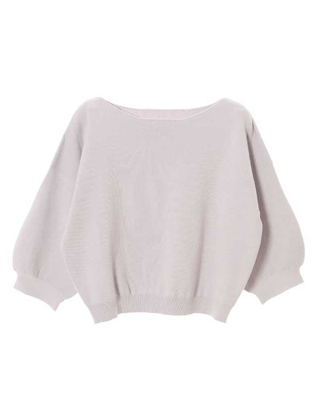 シルキータッチボリュームスリーブニット