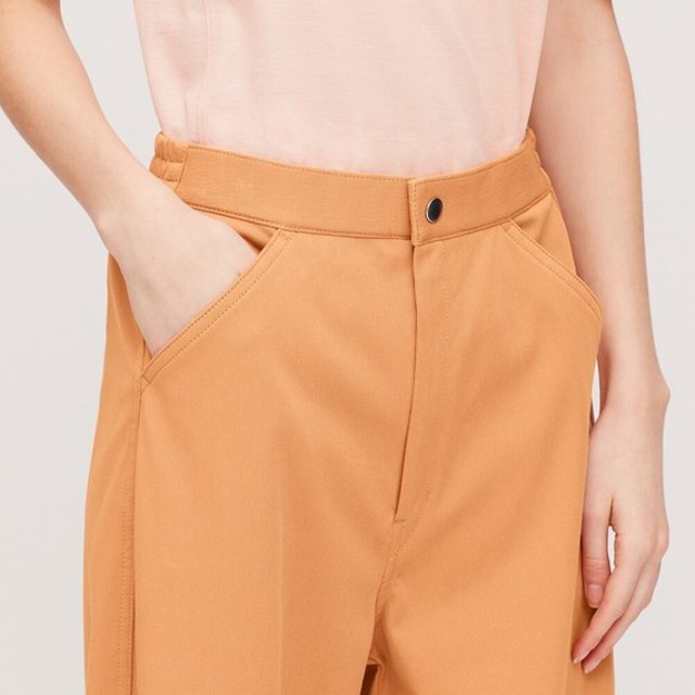 ワイドフィットカーブツイルジャージーパンツ（丈標準69～71cm）