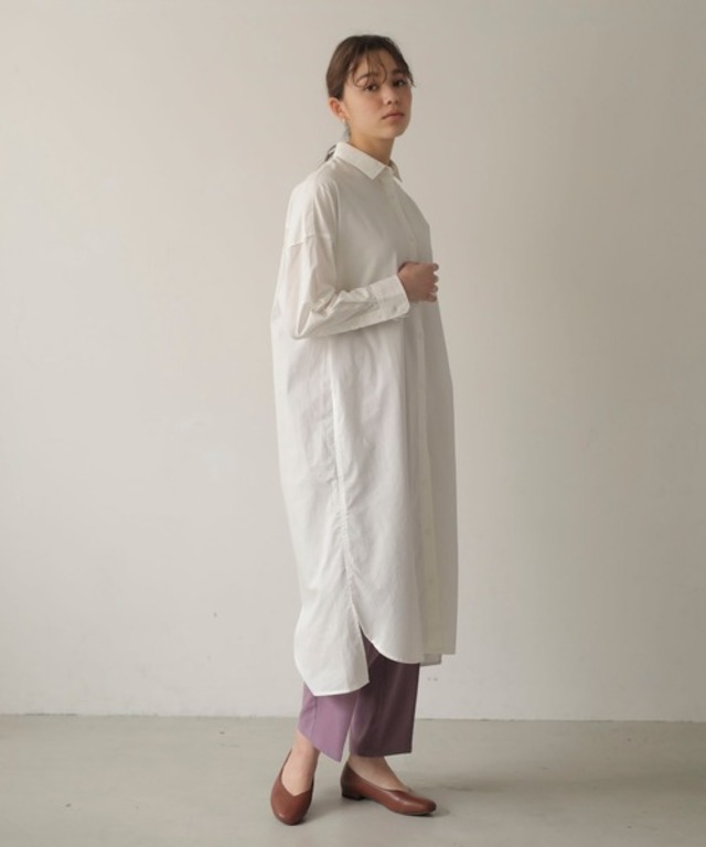 コットンシャツワンピース