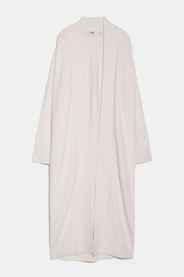 ロング丈ニットカーディガン