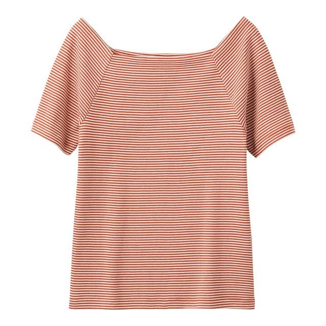 ボーダーオフショルダーT(半袖)