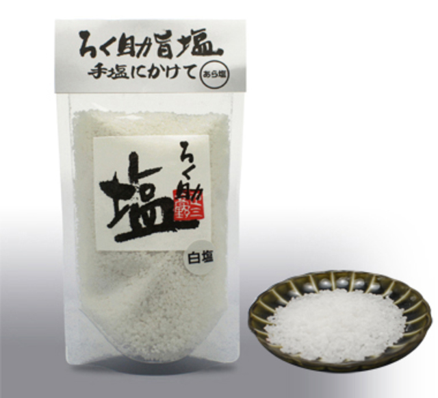 ろく助塩 あら塩（白塩）300g