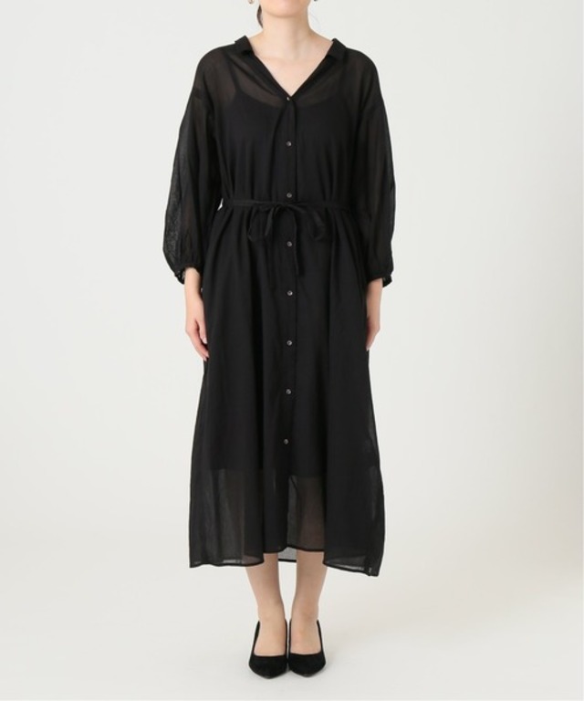 コットンボイルシャツワンピース