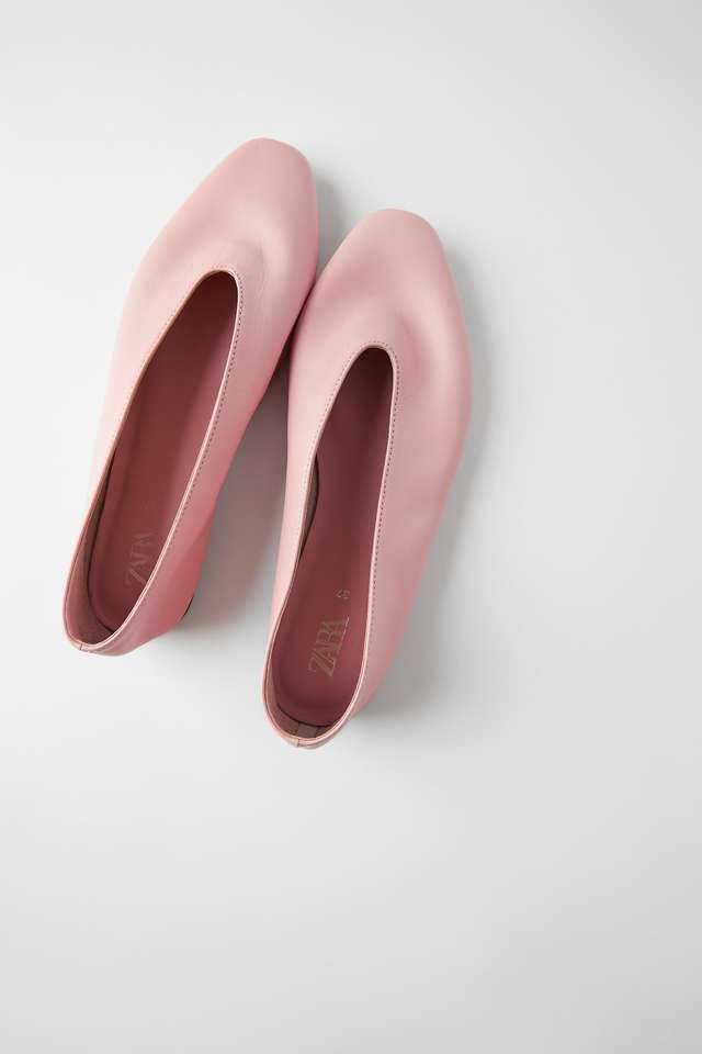 ソフトレザーバレエシューズ