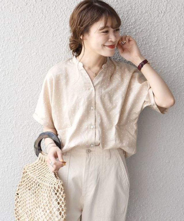 ドットスキッパーブラウス