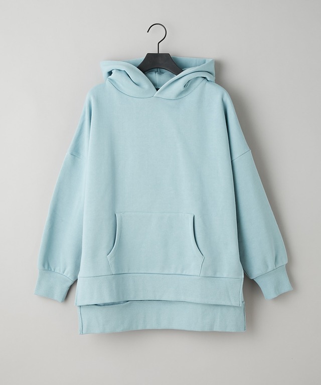 前後差スリット裏起毛フードパーカー