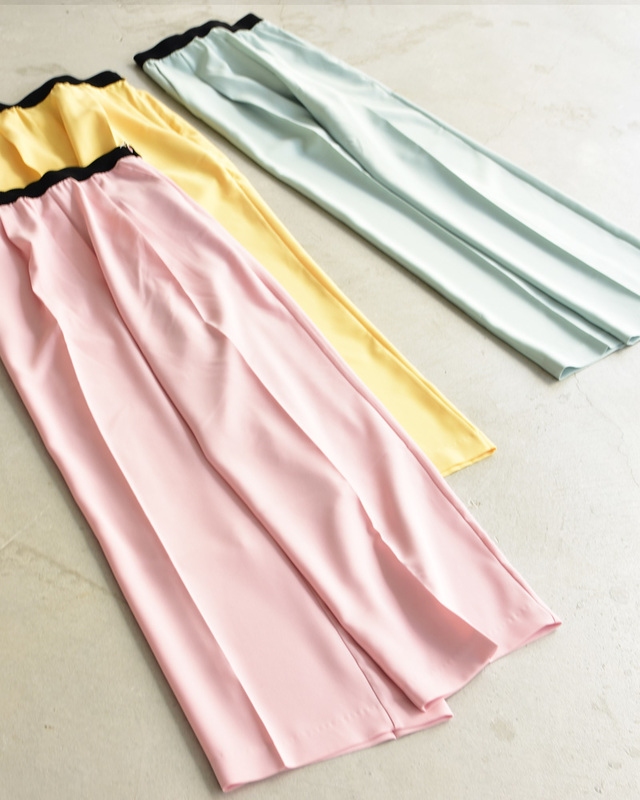 ウエストマークカラーパンツ