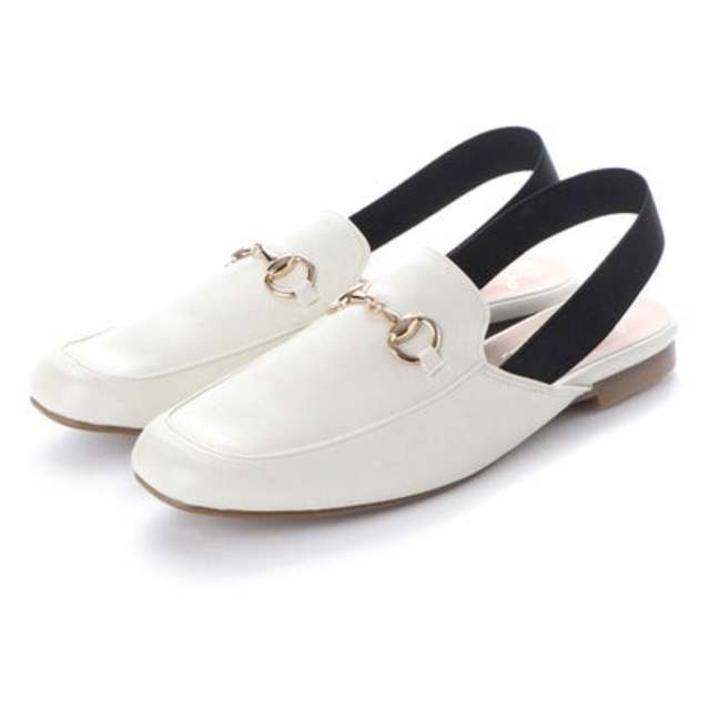 ビットローファーバックベルトパンプス