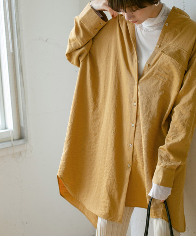 アシンメトリーサイズシャツ