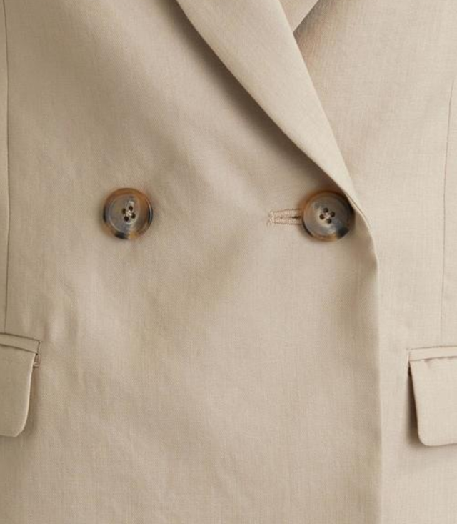 ◆FM トリアセ マットクロス ダブル テーラード ジャケット