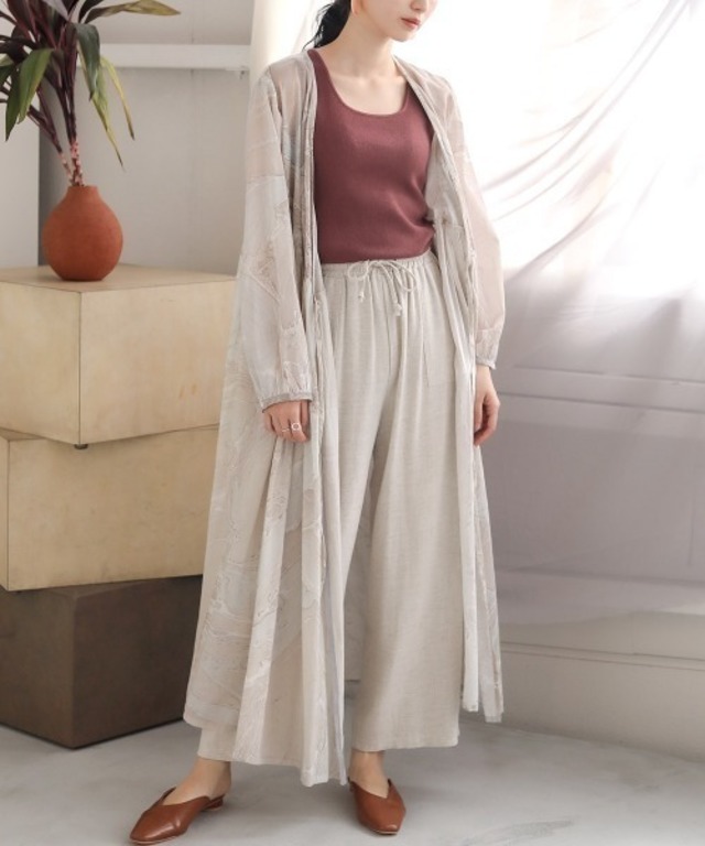 マーブル＆無地カシュクール2WAYワンピース