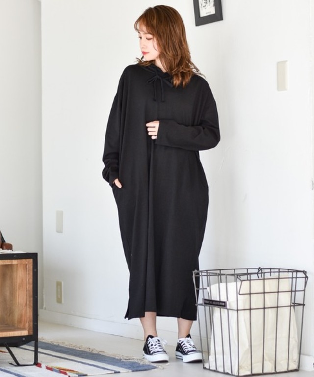 スウェットパーカーワンピース