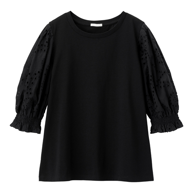 レーススリーブT(5分袖)