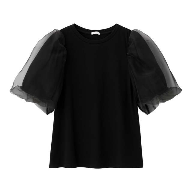 パフスリーブプルオーバー(5分袖)