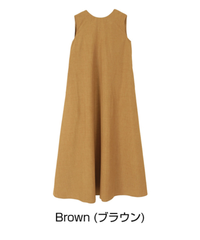 バックリボンロングワンピース