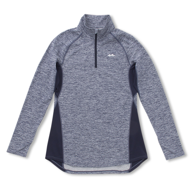 ロングスリーブハイブリッドメランジジップアップ