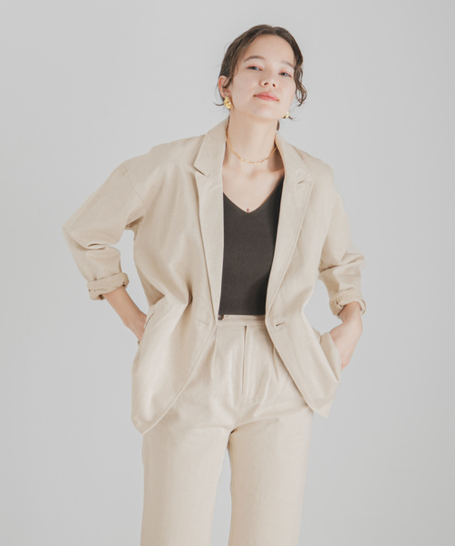 リネンルーズジャケット