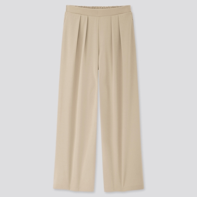 クレープジャージーワイドパンツ