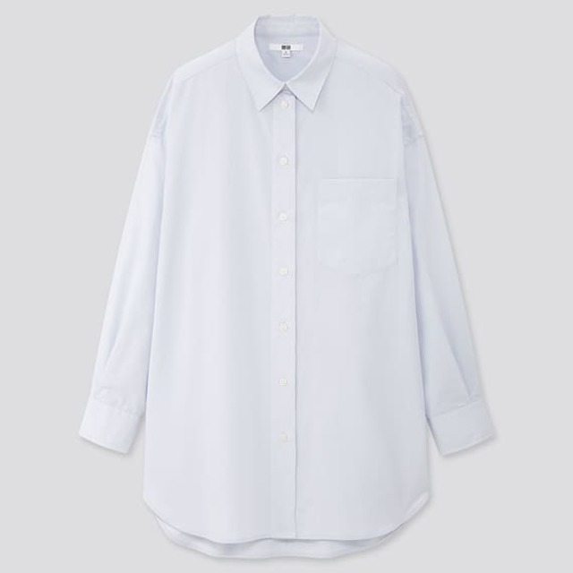 エクストラファインコットンオーバーサイズロングシャツ