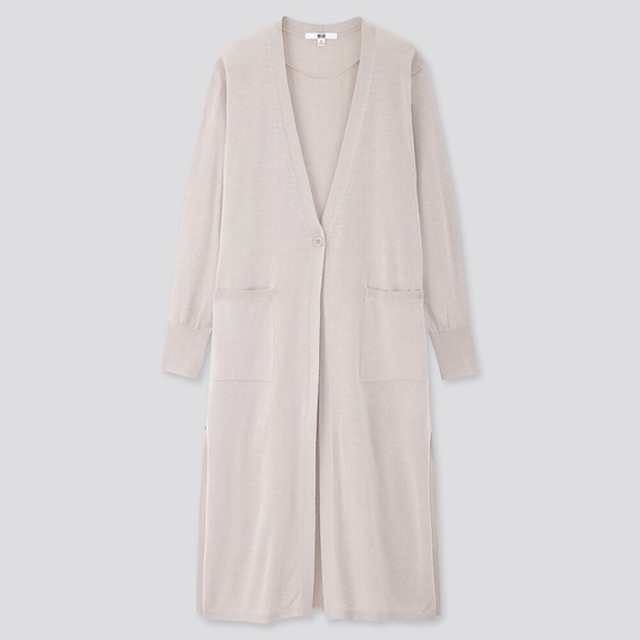 UVカットスリットロングカーディガン（長袖）