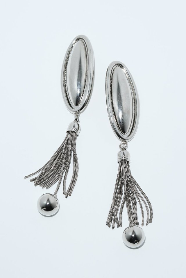 METAL FRINGE EARRINGS