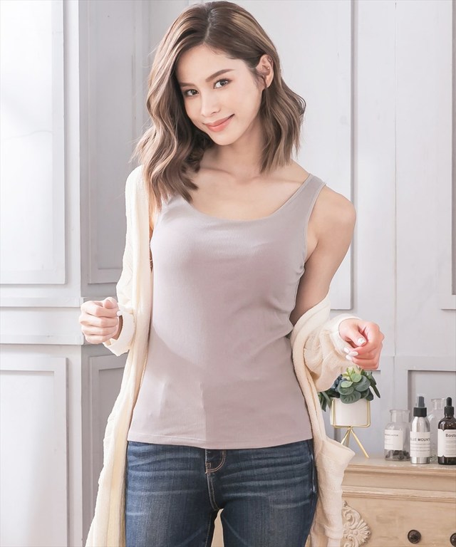 楽盛りインナー「ブライラズ」リブタンクトップ