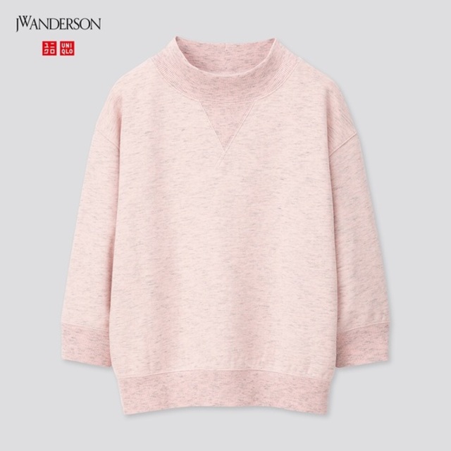 ハイネックスウェットシャツ（7分袖）