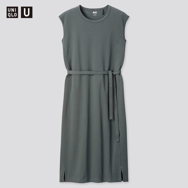 クルーネックワンピース（ノースリーブ）