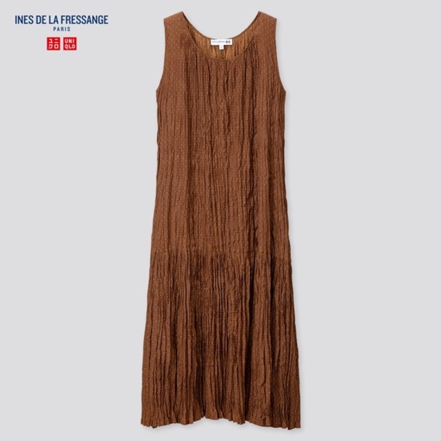 ツイストプリーツワンピース（ノースリーブ）