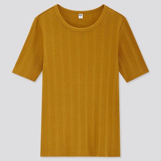 ランダムリブクルーネックT