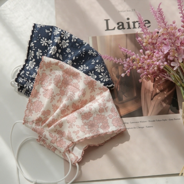 フラワーコットンマスク