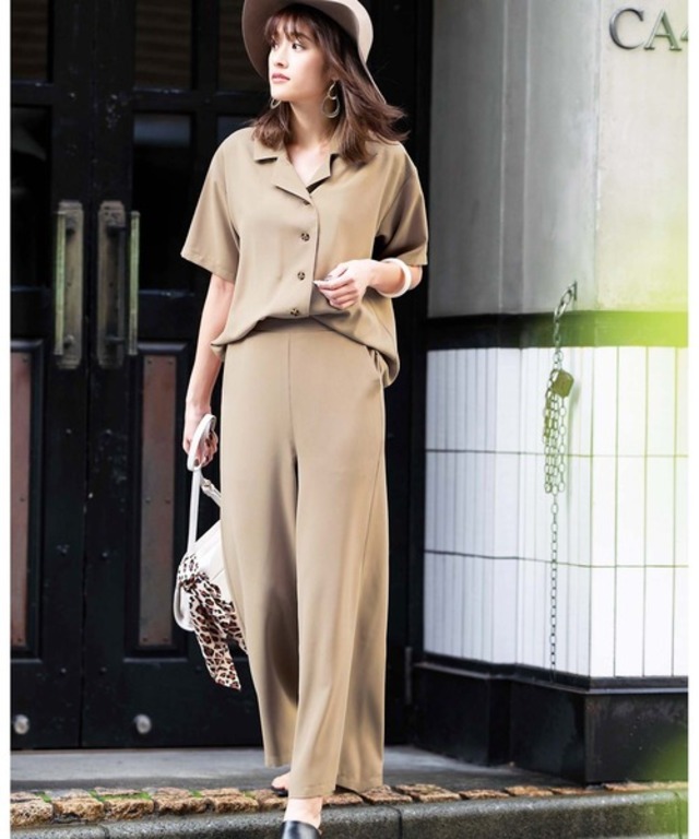 カイキンシャツ＆ワイドパンツセットアップ