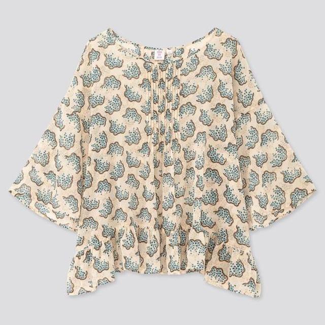 アナ スイ シフォンブラウス（7分袖）