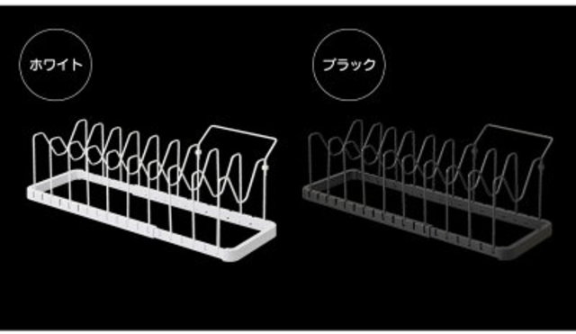 tower シンク下 伸縮鍋蓋＆フライパンスタンド