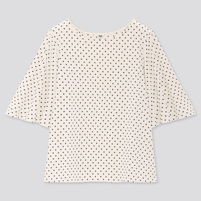 Joy of PrintクレープジャージーT（ドット・5分袖）