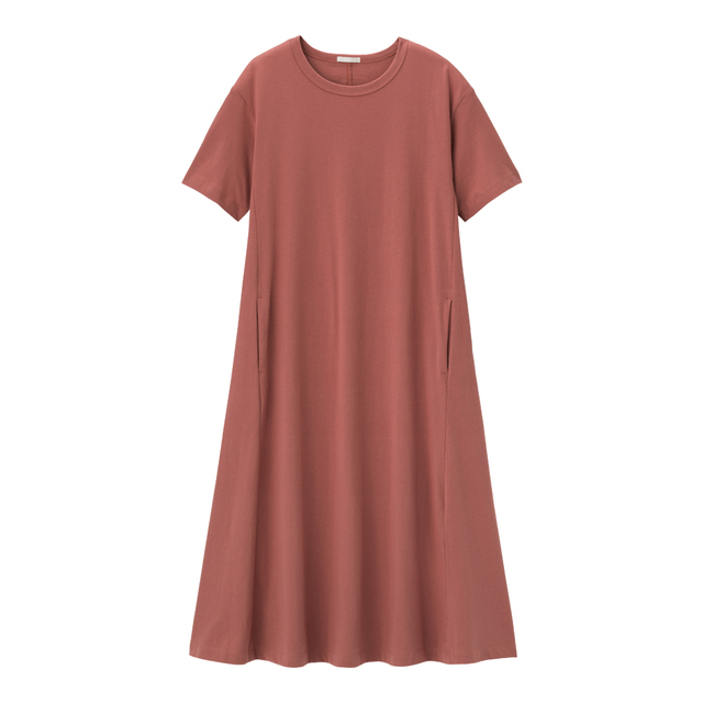 Aラインワンピース(半袖)