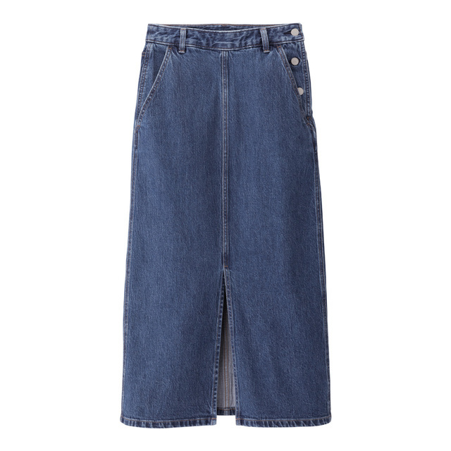 デニムナローロングスカート