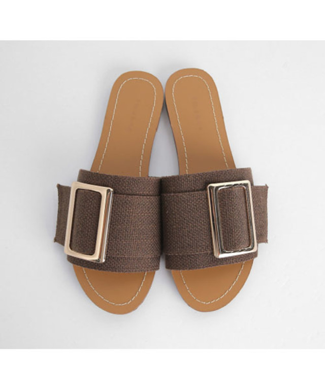 バックルベルトスライドサンダル