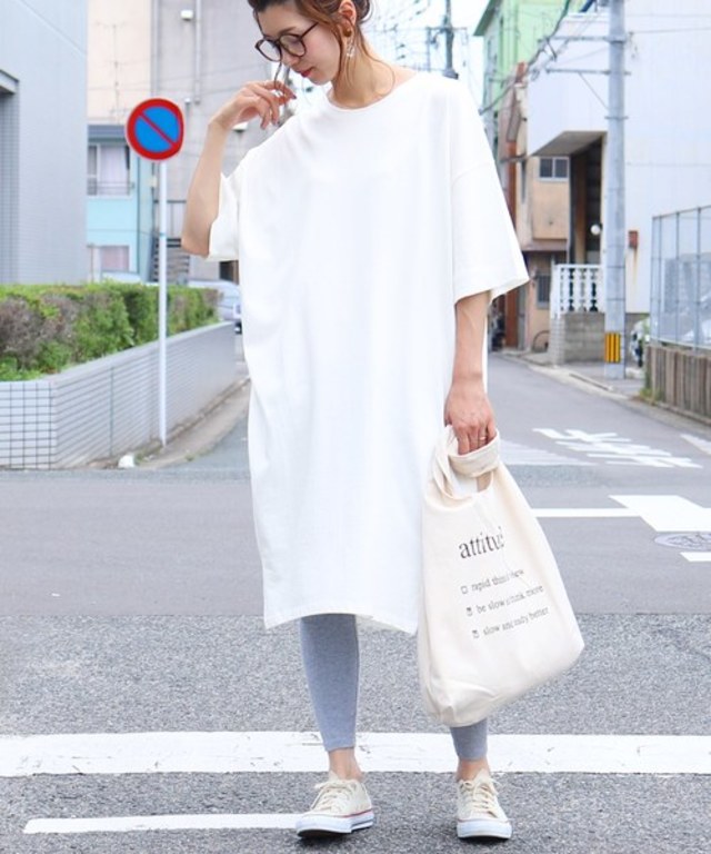 ビッグシルエットTシャツワンピース